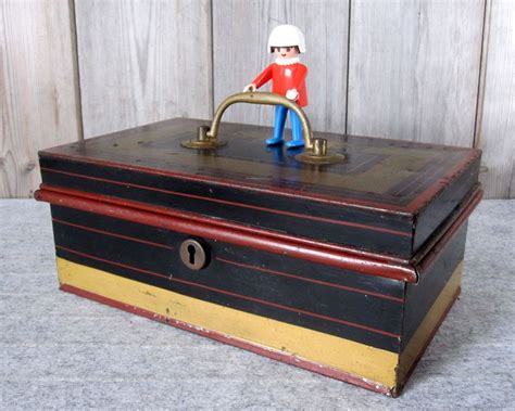 the interior steel equipment company meta cash box antique|Vintage Metal Storage Boxes .